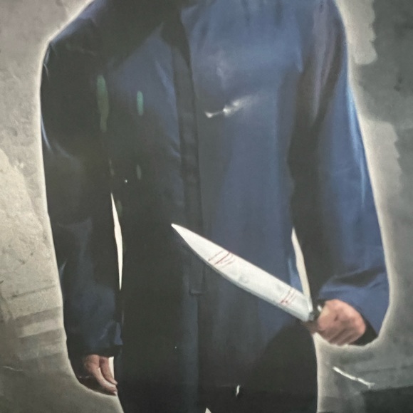 Michael Myers Halloween Adult Blue Jumpsuit and Mask - Picture 4 of 4